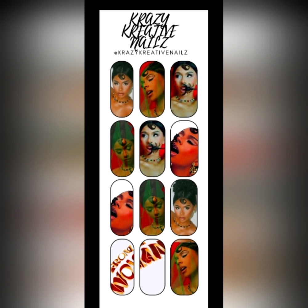 Mariah the scientist Waterslide Nail Decals